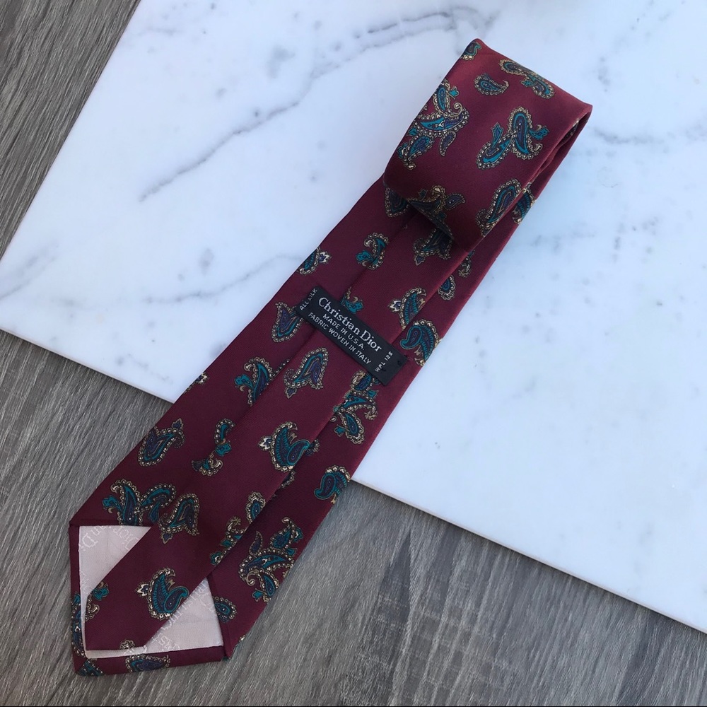 Christian Dior Paisley Silk Tie #209